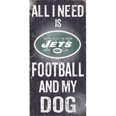 Fan Creations N0640 New York Jets Football And My Dog Sign